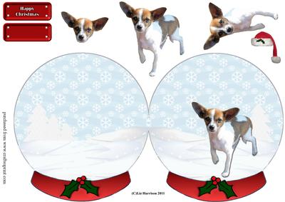 Chihuahua Christmas Snow Globe