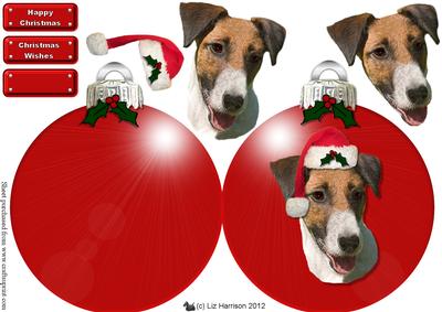 Fox Terrier,smooth,christmas Bauble 3D Decoupage