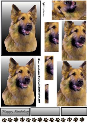 German Shepherd 4 Portrait Pyramid