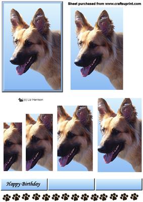 German Shepherd 2 Portrait Pyramid