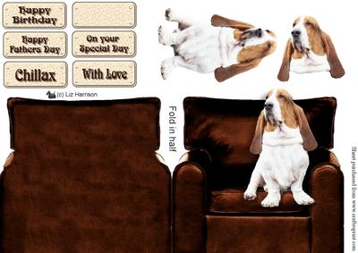 Basset Hound Arm Chair