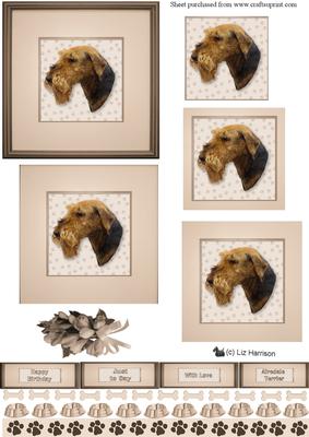 Airedale Portrait Pyramid