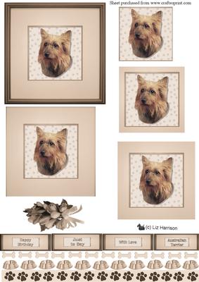 Australian Terrier Portrait Pyramid