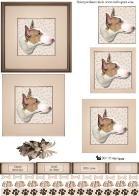 Bull Terrier Portrait Pyramid