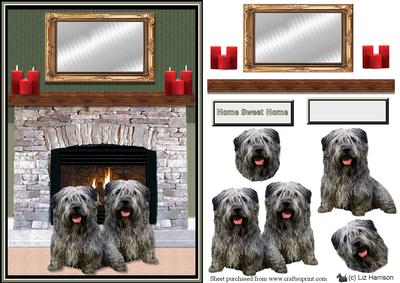 Glen of Imaal Terriers Fireplace Scene