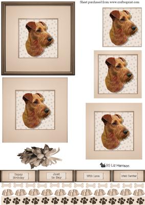 Irish Terrier Portrait Pyramid