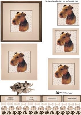 Welsh Terrier Portrait Pyramid