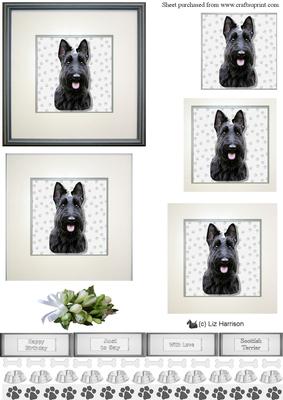 Scottie Dog Portrait Pyramid