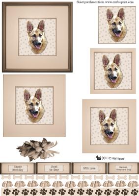 German Shepherd Portrait Pyramid