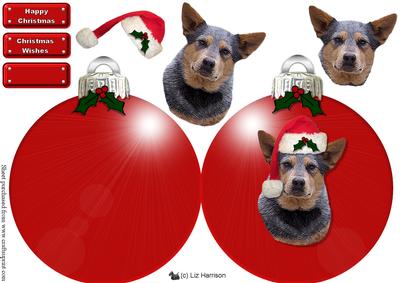 Australian Cattle Dog Christmas Bauble