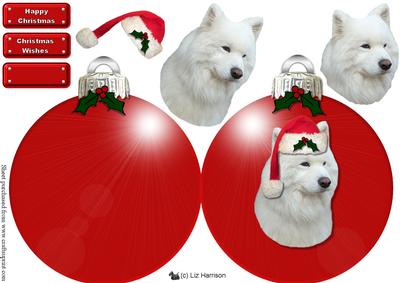 Samoyed Christmas Bauble
