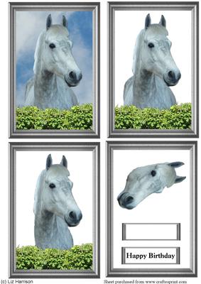 White Horse Scene Diorama