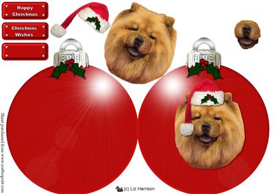 Chow Chow Christmas Bauble