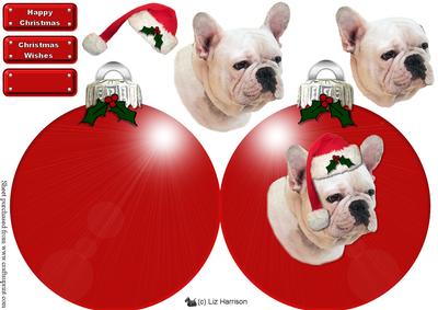 French Bulldog Christmas Bauble