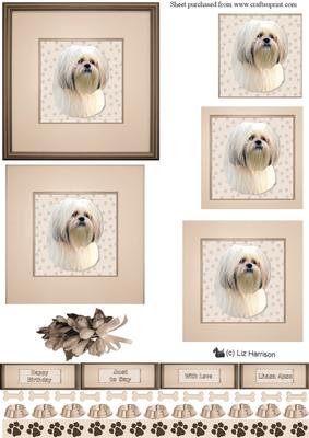 Lhasa Apso Portrait Pyramid