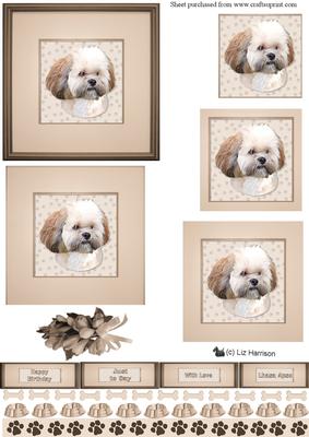 Lhasa Apso Portrait Pyramid