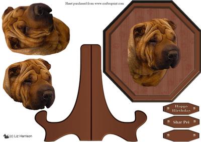 Shar Pei Plaque & Stand