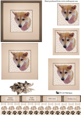Shiba Inu Portrait Pyramid
