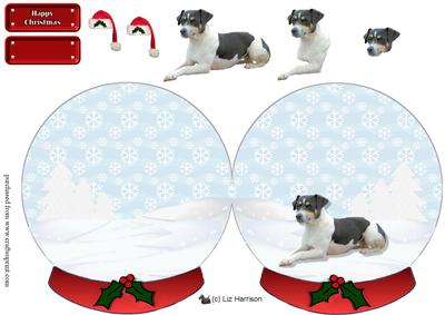 Jack Russell Terrier Christmas Snow Globe