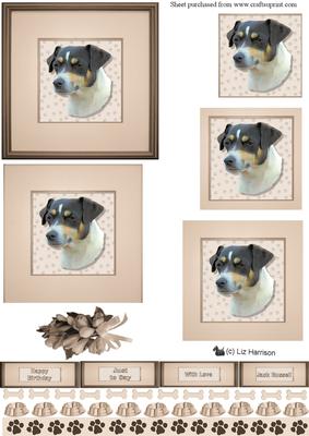 Jack Russell Terrier Portrait Pyramid