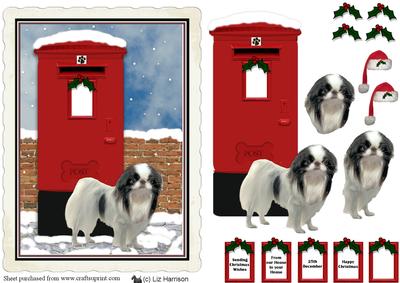 Japanese Chin Christmas Post Box