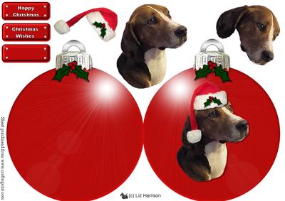 Hamiltonstovare Christmas Bauble Decoupage
