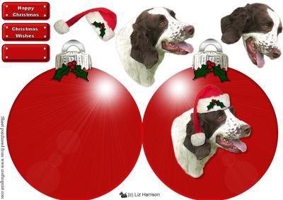 Springer Christmas Bauble Decoupage