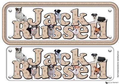 Jack Russell Name Sign