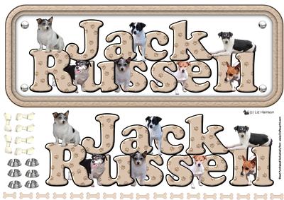 Jack Russell Terrier Name Sign 3D