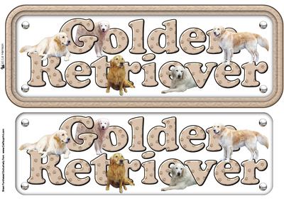 Golden Retriever Name Sign