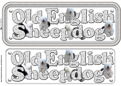 Old English Sheepdog Name Sign