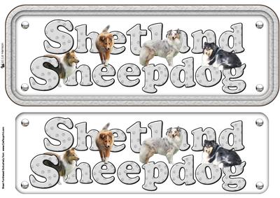Shetland Sheepdog Name Sign