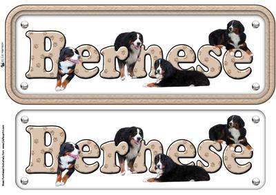 Bernese Mountain Dog Name Sign