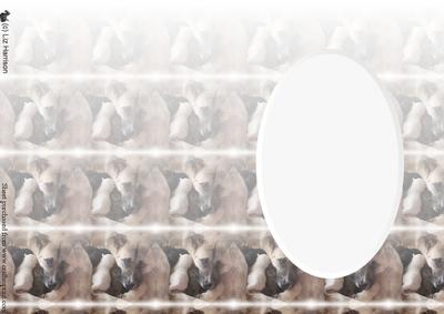 Akita Dog & Puppies Background Sheet