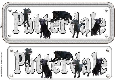 Patterdale Terrier Name Sign