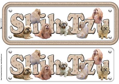 Shih Tzu Name Sign