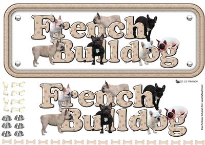 French Bulldog Name Sign 3D Decoupage
