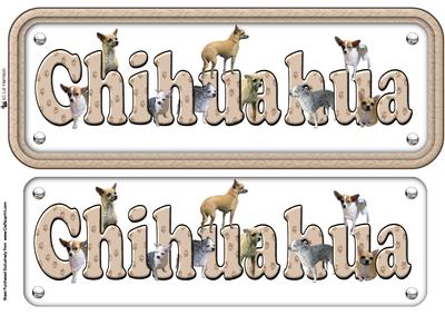 Chihuahua Name Sign