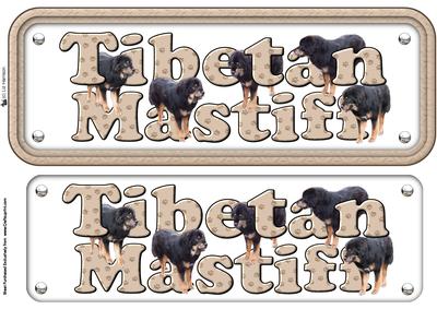 Tibetan Mastiff Name Sign