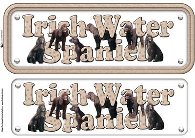 Irish Water Spaniel Name Sign