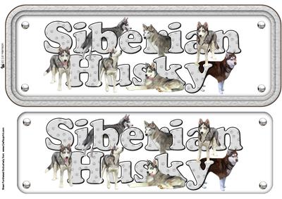 Siberian Husky Name Sign