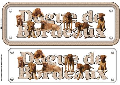 Dogue De Bordeaux Name Sign