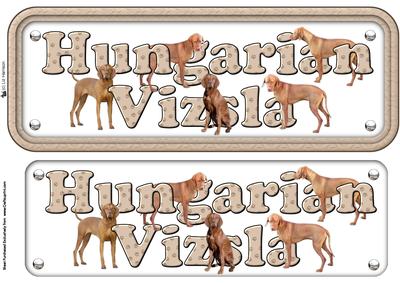 Hungarian Vizsla Name Sign