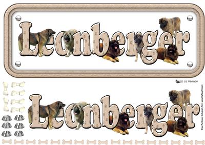 Leoberger Name Sign 3D Decoupage