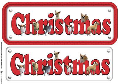 Chihuahua Christmas Name Sign