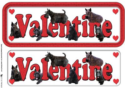 Scottie Dog Valentine Sign