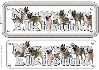 Norwegian Elkhound Name Sign