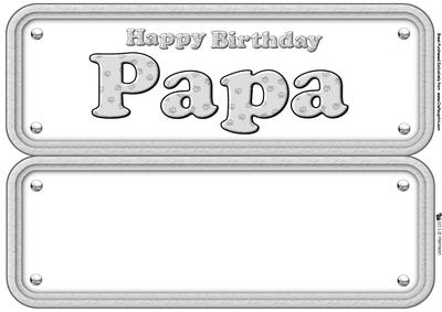 Papa Paw Print Name Sign