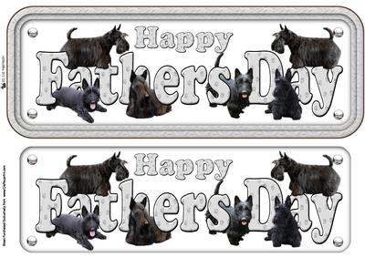 Fathers Day Scottish Terrier Name Sign