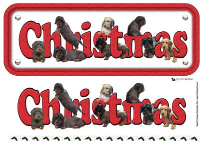 Dachshund, Wire Haired,christmas Sign 3D Decoupage